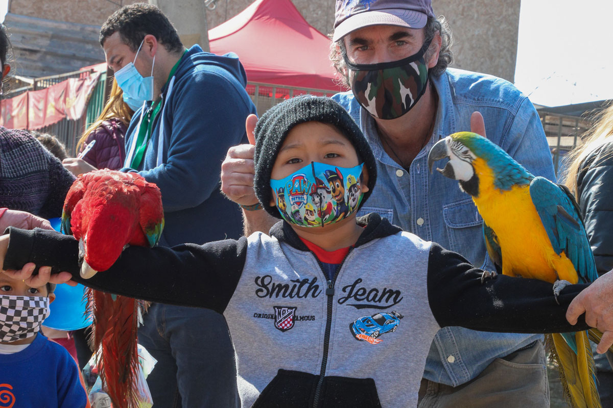 Chicureanos de Corazón celebran el día del niño en campamento Ribera Sur