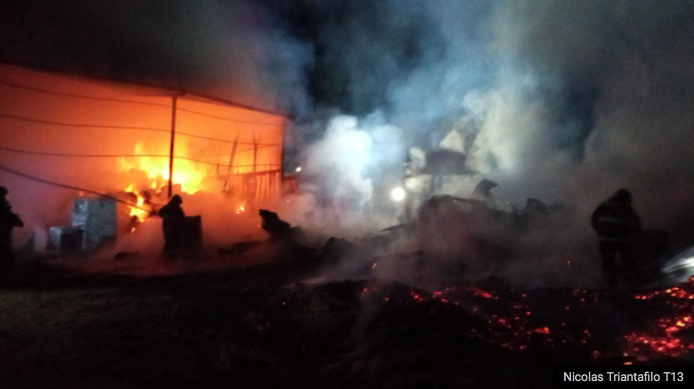 Incendo en Colina, Incendio en caballerizas de Colina