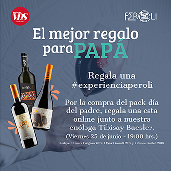 Vinos Peroli: una idea original para el día del padre Con sus orígenes en la provincia de Itata en la Región del Ñuble, Vinos Peroli trae una original e innovadora forma de poder compartir junto a todos los padres en su día. Vinos, Revista Valles del Sol, Revista VDS, Marketplace VDS
