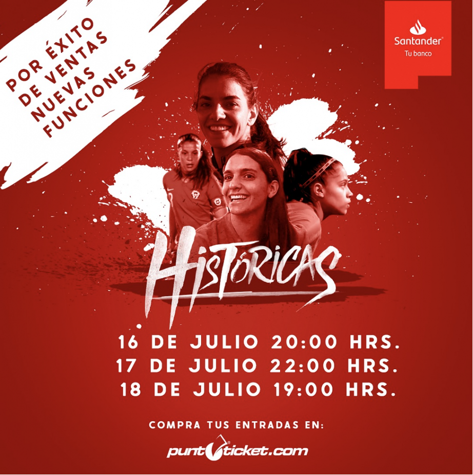 Por éxito de ventas documental sobre la roja femenina suma dos nuevas exhibiciones el 17 y 18 de julio