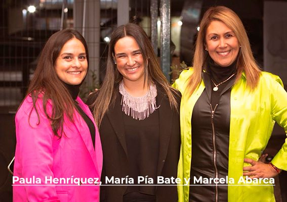 Evento Ananda en Chicureo Paula Henríquez, María Pía Bate y Marcela Abarca