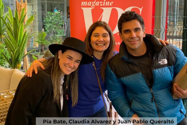 Pía Bate, Claudia Alvarez y Juan Pablo Queraltó en Fonda VDS 2022 Chicureo